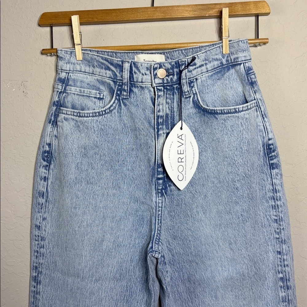 Triarchy Ms. Triarchy High Rise Straight legs Light blue Jeans - 27 Coreva NWT - Picture 5 of 12